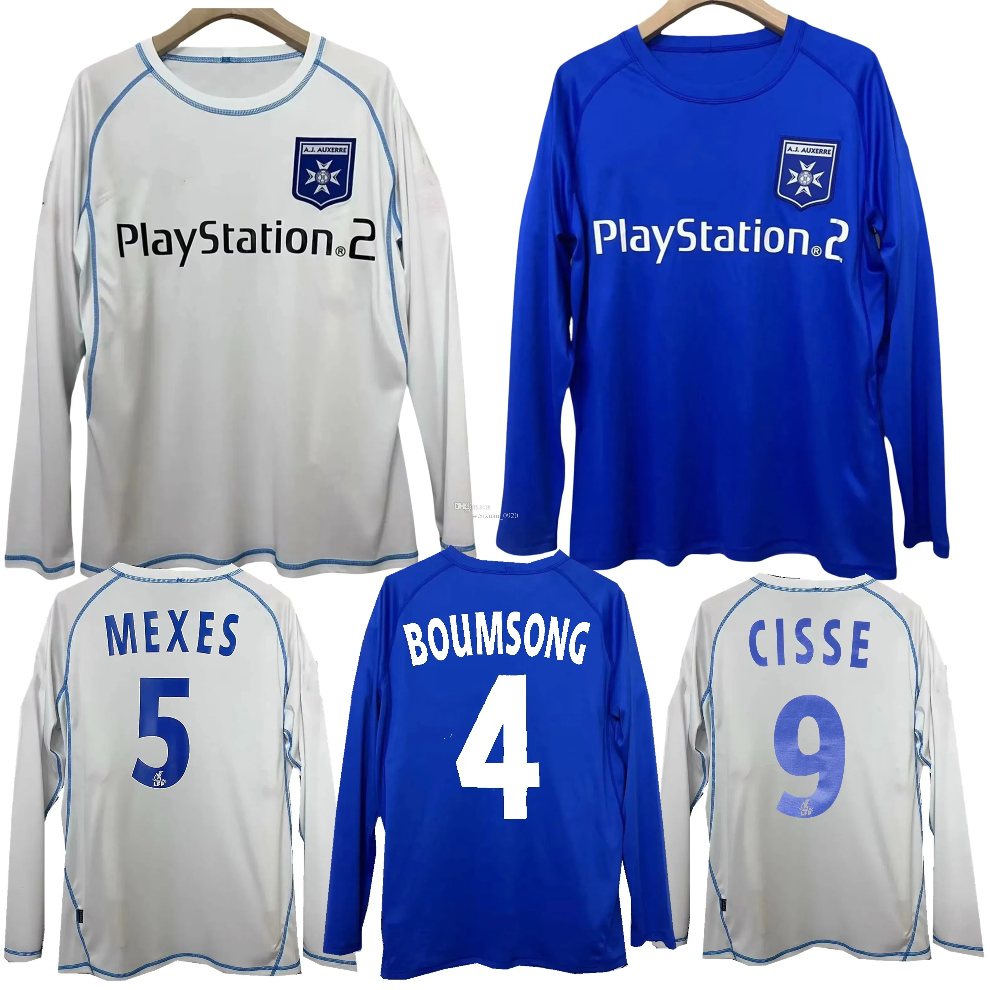 AJ Auxerre Retro Soccer Jerseys 2003 2004 Long From Xx233792844