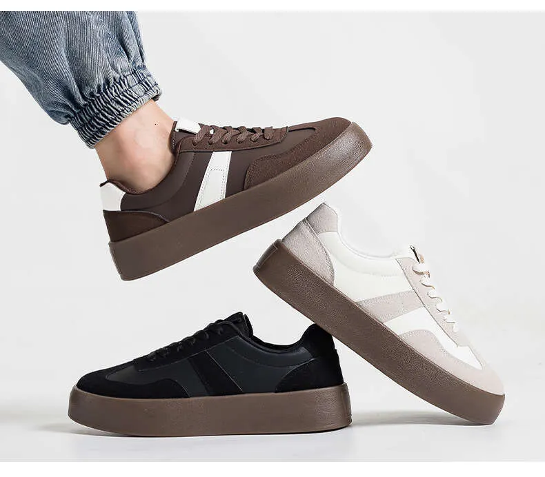 Women's Designer Golf Trainers White Versatile Thick-soled Shoes_voghion.com