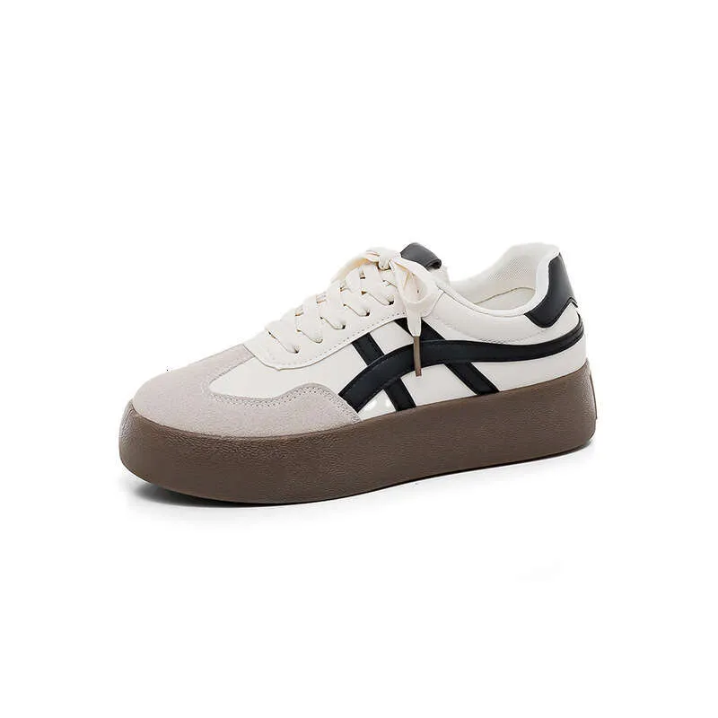 Niche Sneakers für Damen und Herren, Weiß für Frühling und Herbst, Damen-Trainingsschuhe mit dicker Sohle, Freizeitschuhe F8861_voghion.com