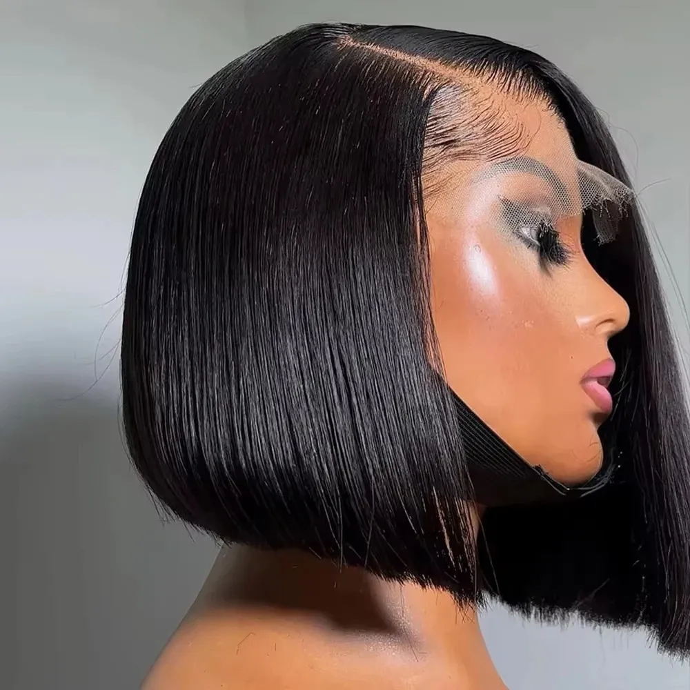 55% OFF Review: 13x6 HD Lace Front Short Bob Wig – Natural Hairline, No‑Glue, 180% Brazilian Hair