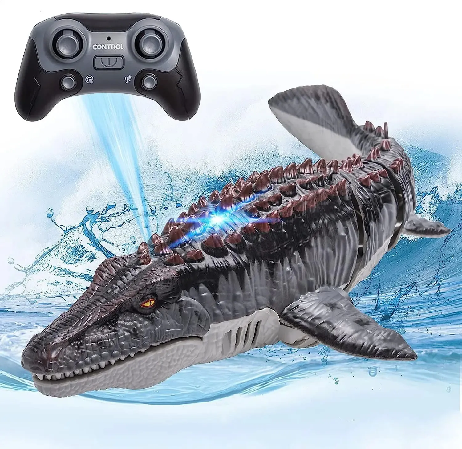 RC Mosasaurus Dinosaur Boat Toy 2.4GHz Remote Control Electric Water ...