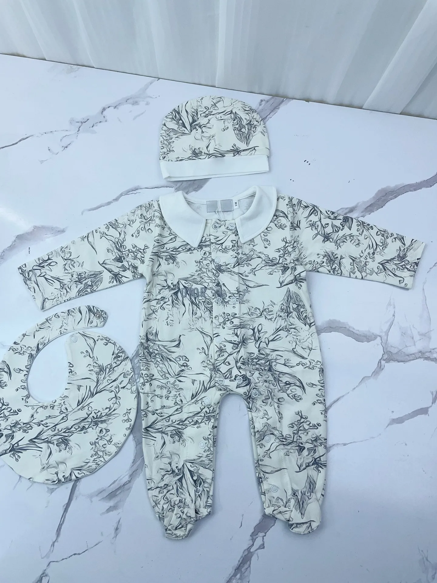 Luxury Floral Printed Newborn Sweater Romper For... From Vivibabykids ...