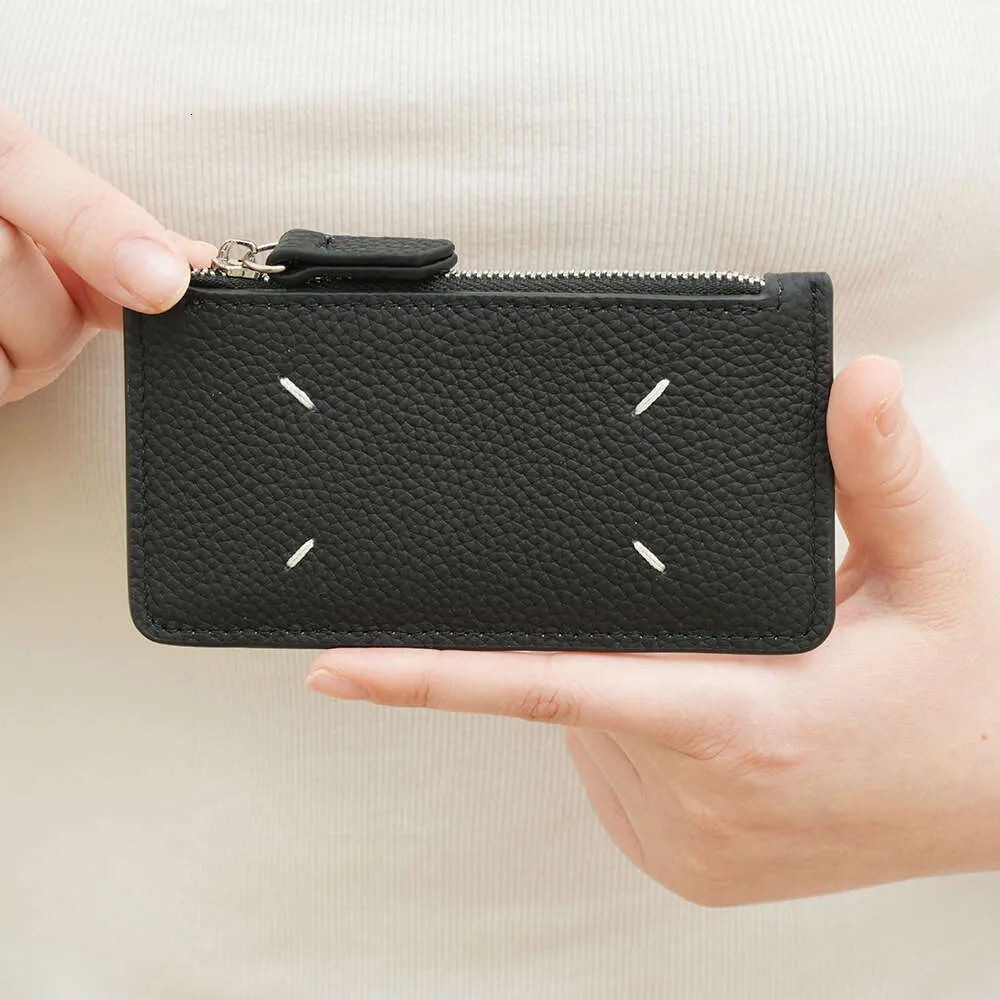 ✓ DHgate 추천 정품 가죽 여성용 카드 지갑 멀티 카드 슬롯이 있는 초박형 컴팩트 지갑, 지퍼 동전 지갑 탑 레이어 소가죽, 일본  한국 스타일 바로 구매