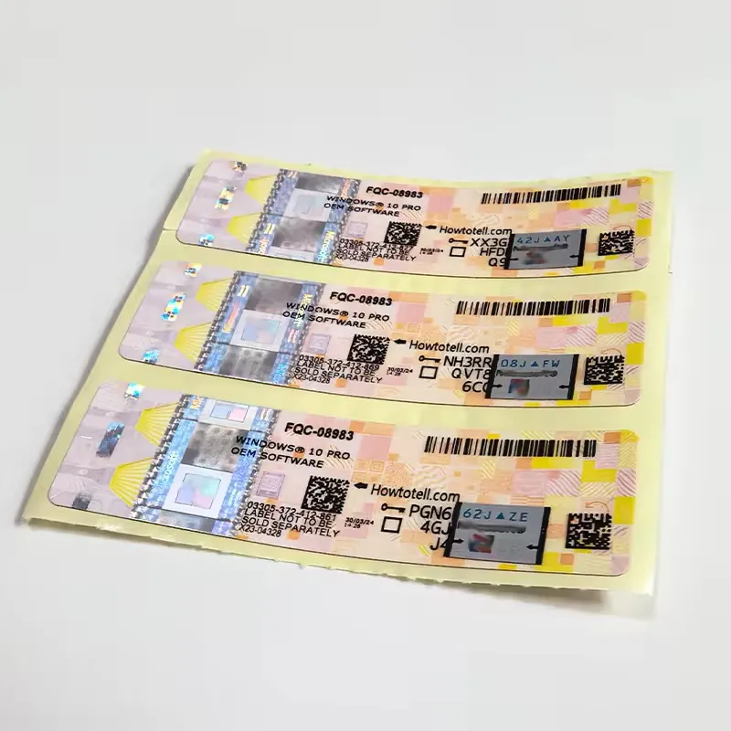 Windows 11 Pro OEM Key Sticker Genuine Activation Code, Professional ...
