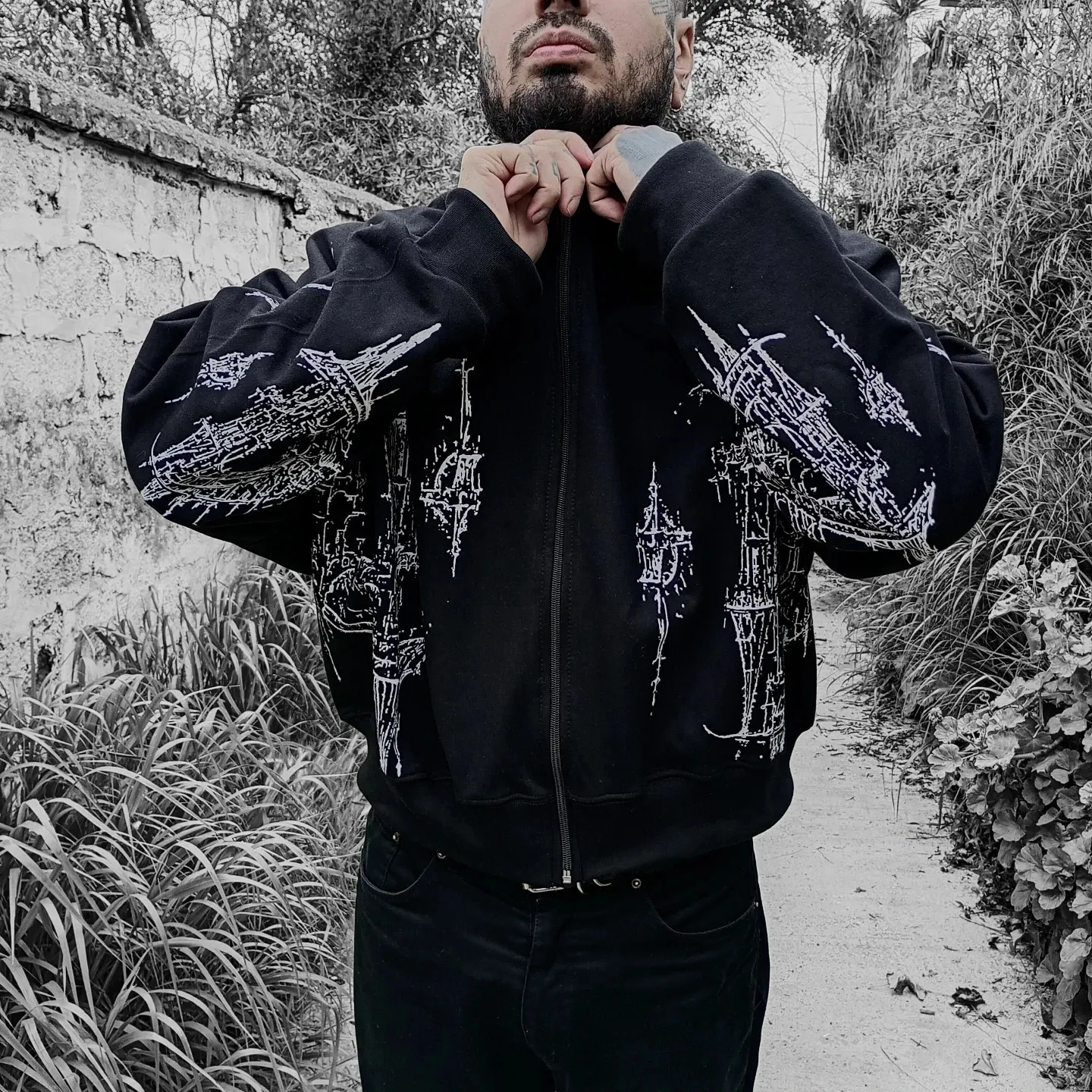 Y2K Gothic Aesthetic Zip Up Jacket Mens Womens From 30,81