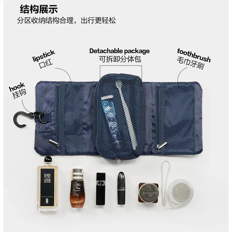 Japanese Style Snap Folding Toiletry Bag Travel From Huantong09
