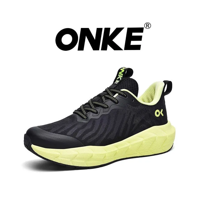 ONKE Free Shipping Designer Lightweight Shock-absorbing Mesh Breathable Running Jogging Shoes Exquisite White Black_desvips.com