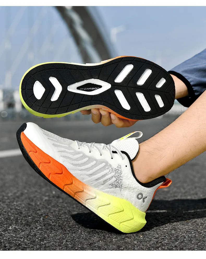 ONKE Free Shipping Designer Lightweight Shock-absorbing Mesh Breathable Running Jogging Shoes Exquisite White Black_desvips.com