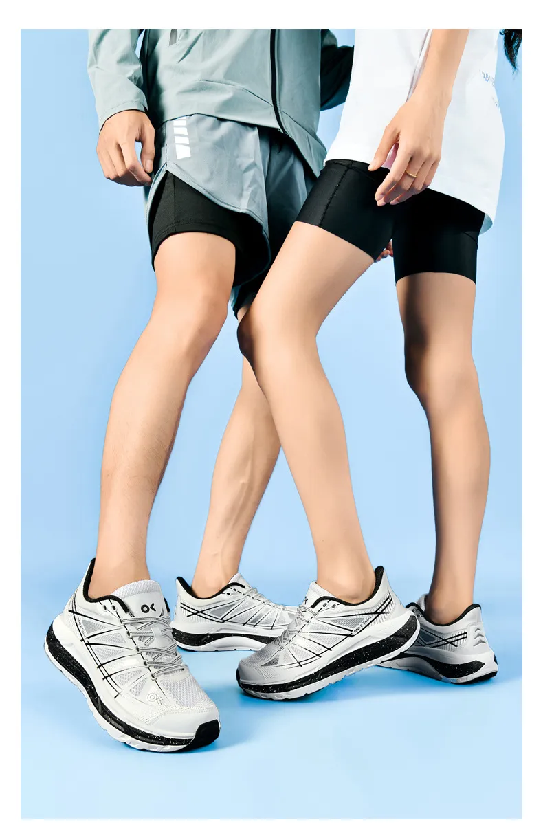 Leichte Atmungsaktive Mesh Walking Schuhe Stoßdämpfend Grün_voghion.com