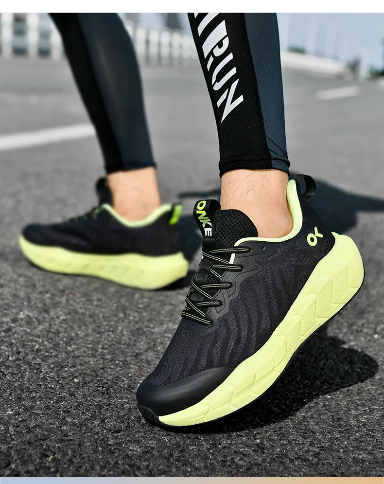 ONKE Free Shipping Designer Lightweight Shock-absorbing Mesh Breathable Running Jogging Shoes Exquisite White Black_desvips.com