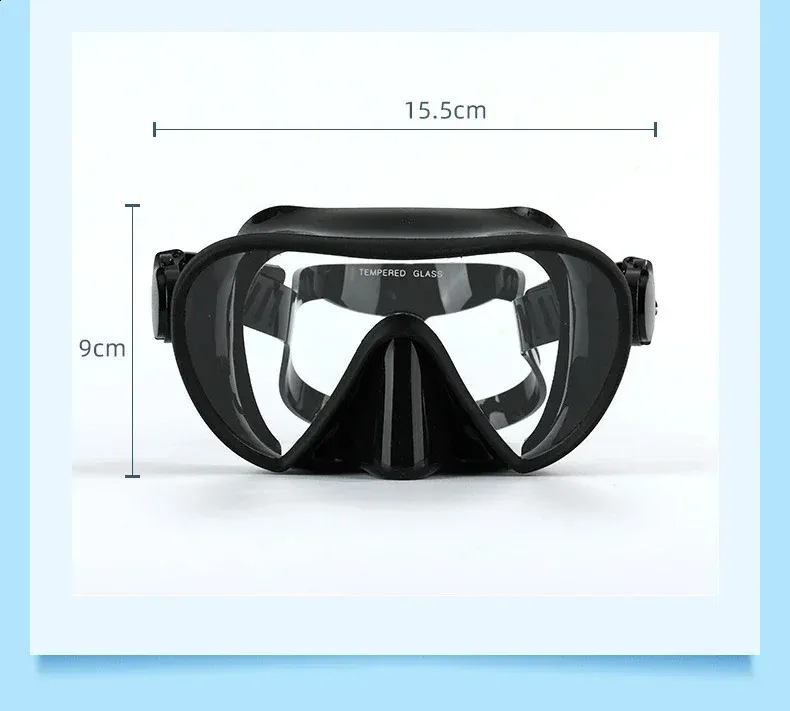 Scuba Diving Mask and Snorkel Set for Adults, Tempered Glass ...