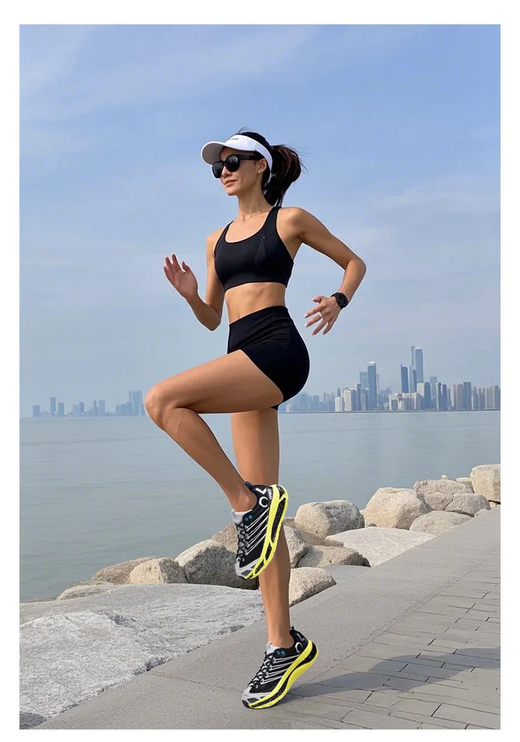 ONKE Free Shipping Designer Lightweight Shock-absorbing Mesh Breathable Running Jogging Shoes Artistic White_desvips.com