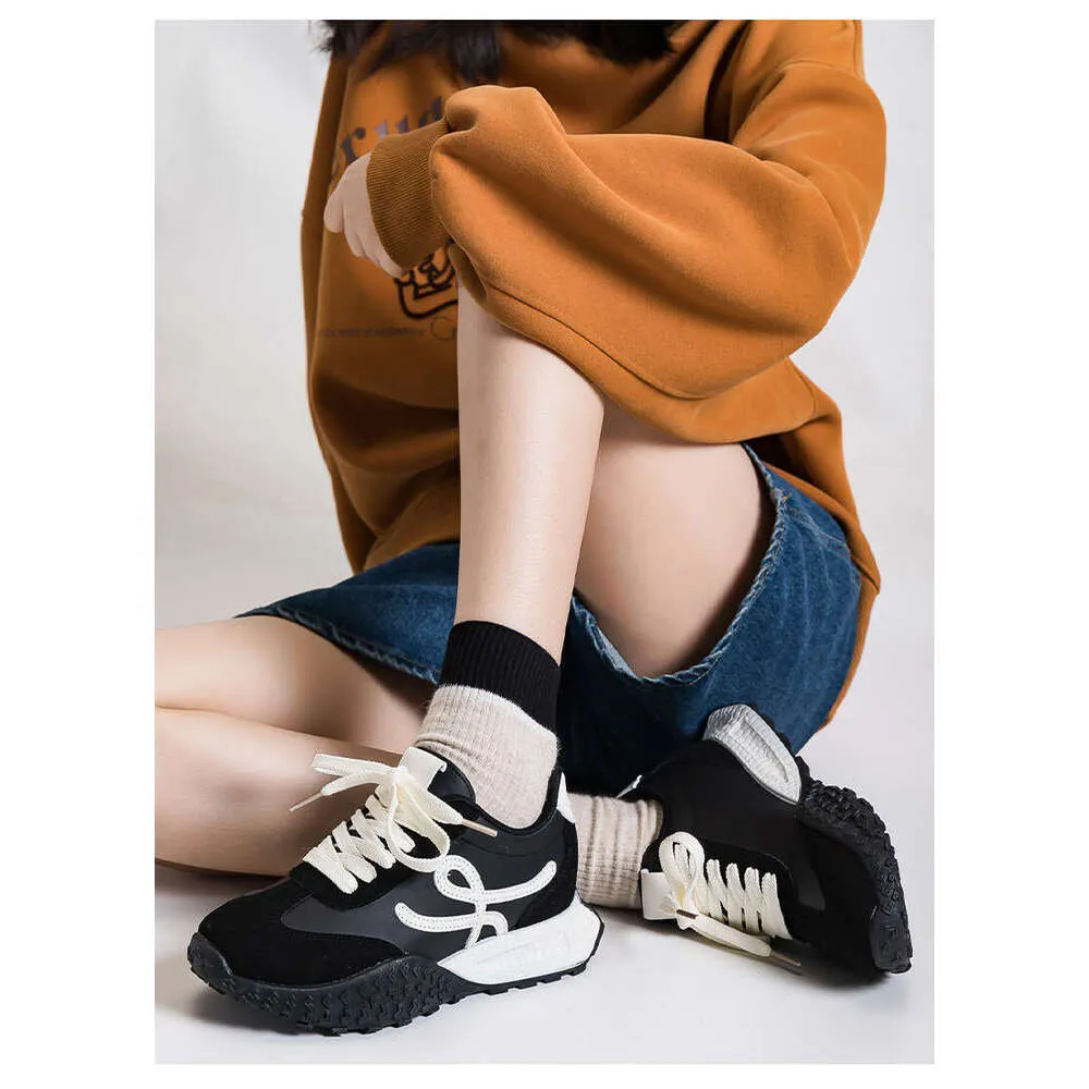 Women's Height Increasing Golf Trainers Chunky Sole Versatile_voghion.com