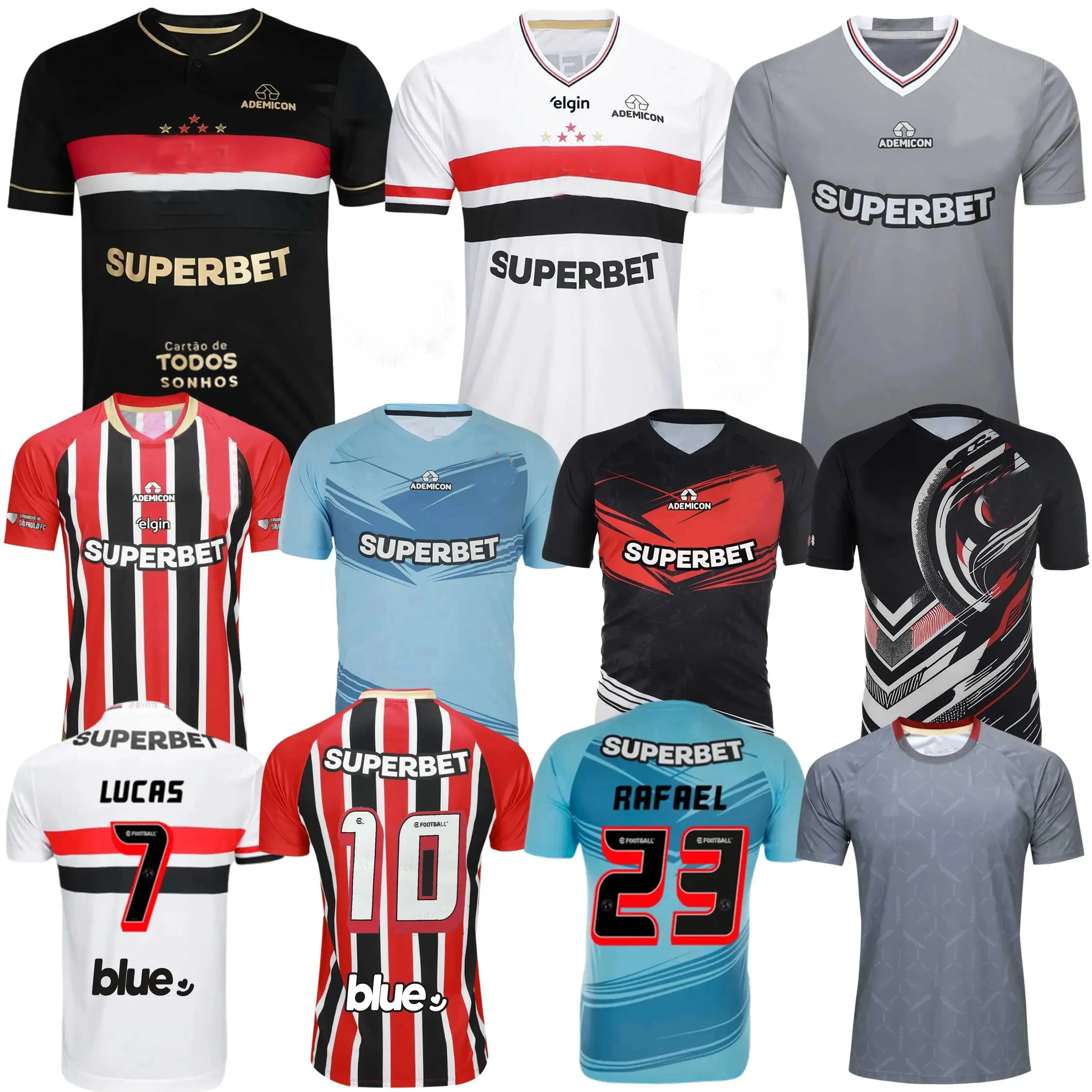 Economize muito em Brasil 2025 Jersey Jersey De Futebol De São Paulo Oscar,  Pablo Maia, Alisson, Luciano Ferreira, Calleri, Lucas Wendell Homens,