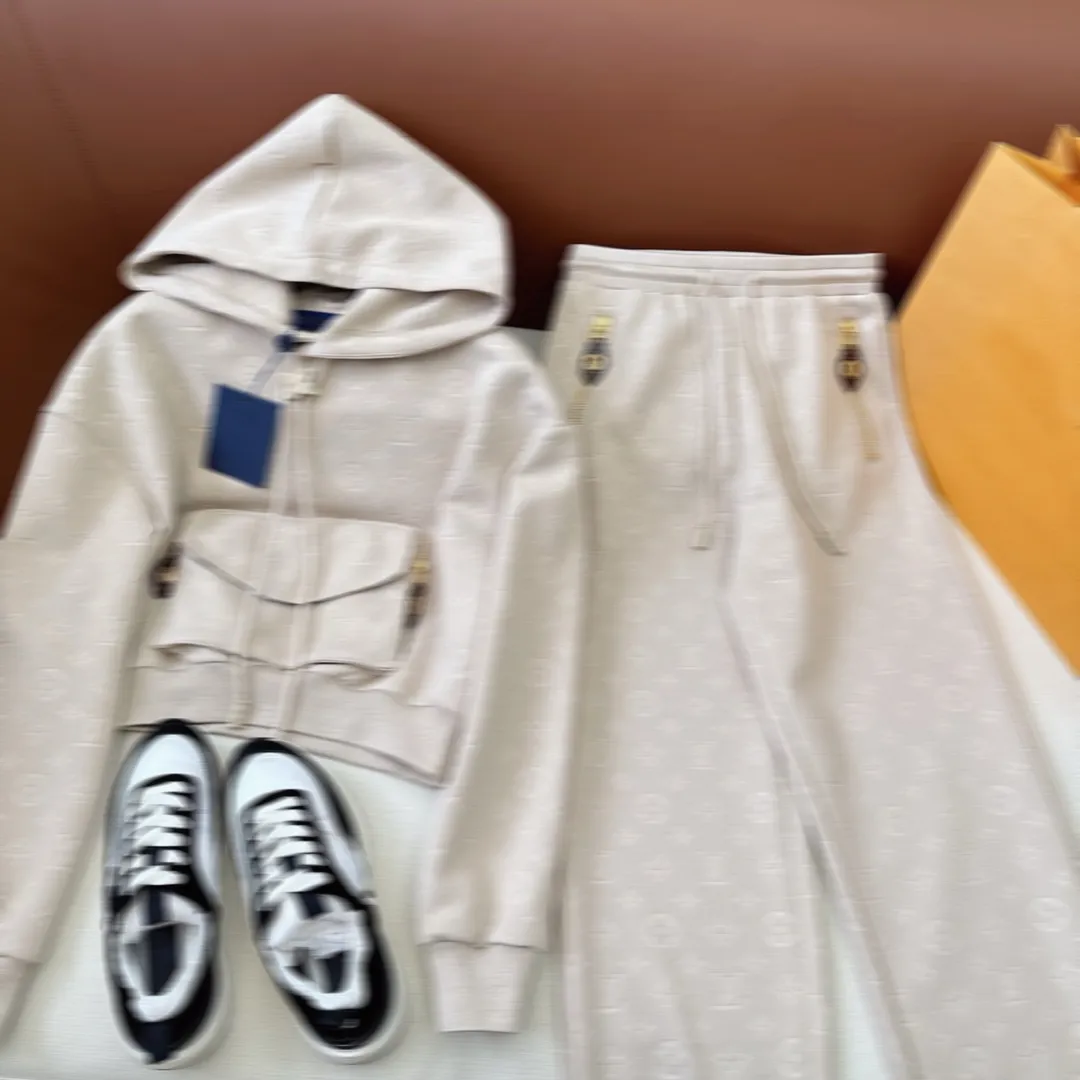 Women Tracksuits Two Piece Casual Hoodie Set With Classic