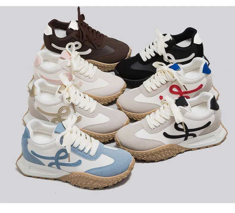 Women's Height Increasing Golf Trainers Chunky Sole Versatile_voghion.com