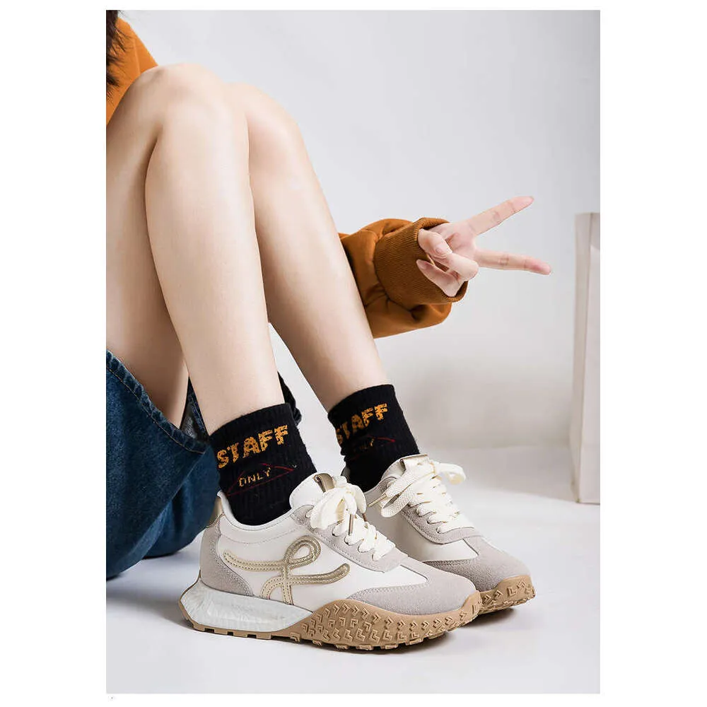 Women's Height Increasing Golf Trainers Chunky Sole Versatile_voghion.com