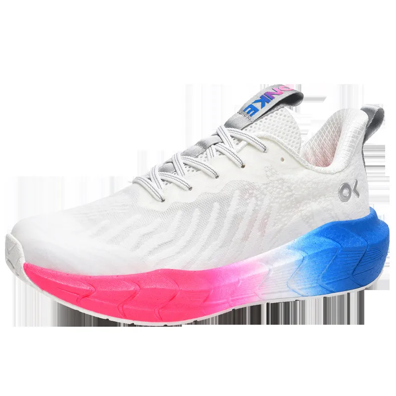ONKE Free Shipping Designer Lightweight Shock-absorbing Mesh Breathable Running Jogging Shoes Exquisite White Black_desvips.com