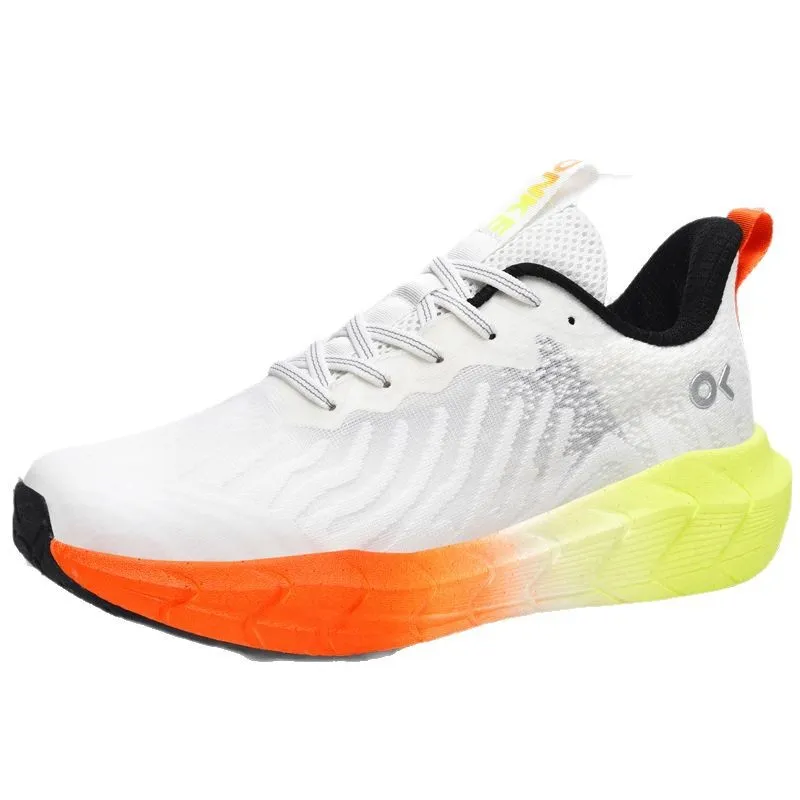 ONKE Free Shipping Designer Lightweight Shock-absorbing Mesh Breathable Running Jogging Shoes Exquisite White Black_desvips.com