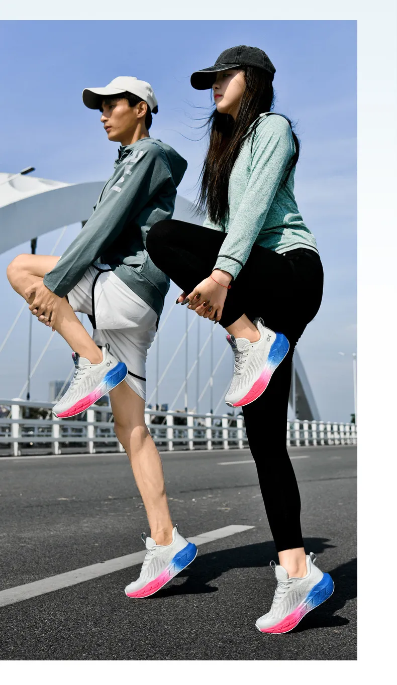 ONKE Free Shipping Designer Lightweight Shock-absorbing Mesh Breathable Running Jogging Shoes Exquisite White Black_desvips.com