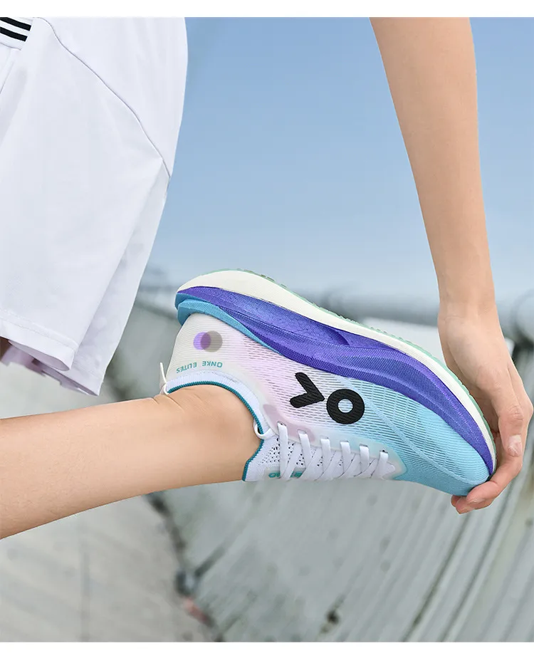 ONKE Free Shipping Designer Lightweight Shock-absorbing Mesh Breathable Running Jogging Shoes Bold Blue_desvips.com