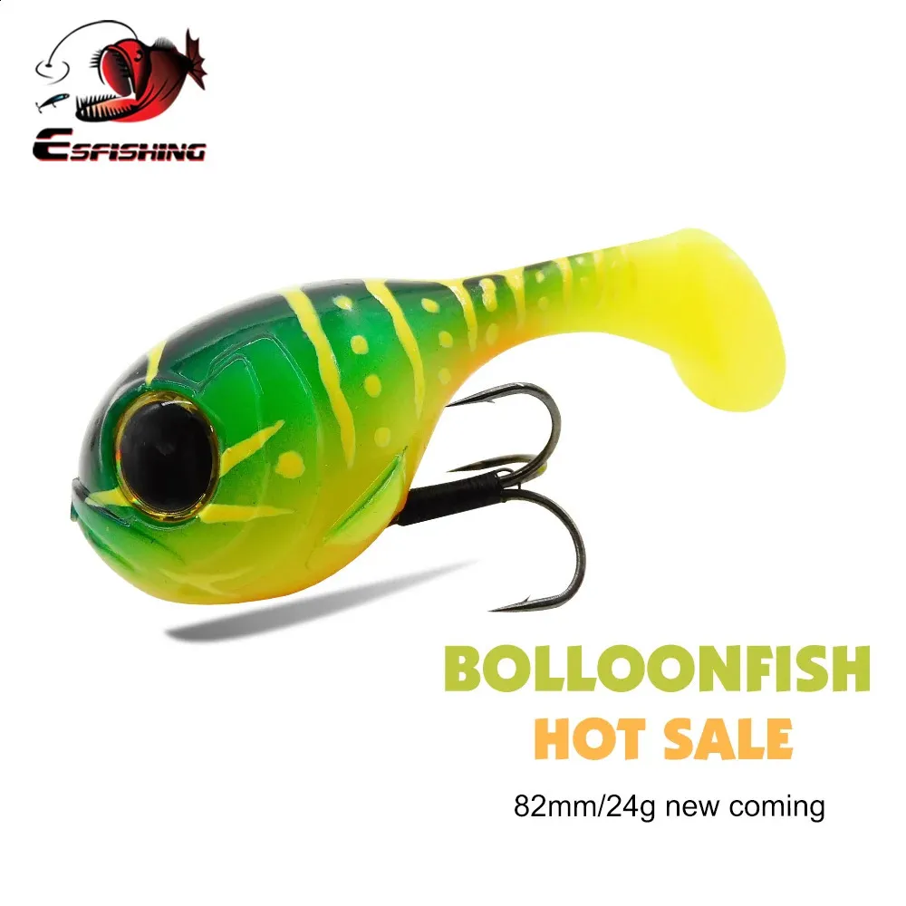 ESFISHING Balloonfish 82mm 24g Soft Silicone Fishing... 