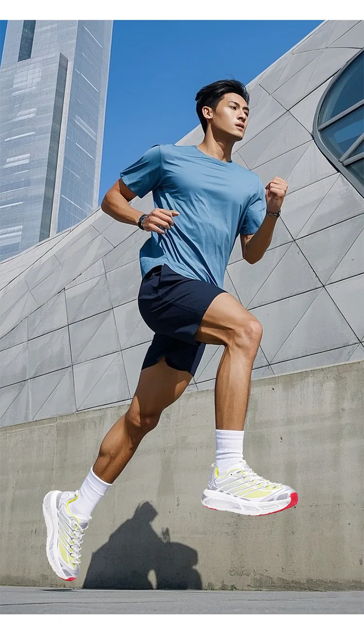ONKE Free Shipping Designer Lightweight Shock-absorbing Mesh Breathable Running Jogging Shoes Artistic White_desvips.com