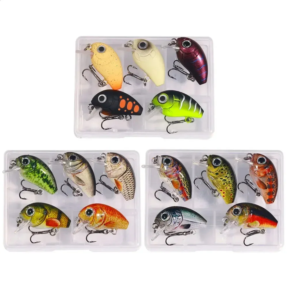 Set Mini Crankbait Floating Fishing Lures   Noisy... 
