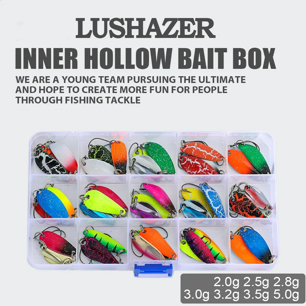 Trout Bait Metal Fishing Spoon Lures Set  ... 