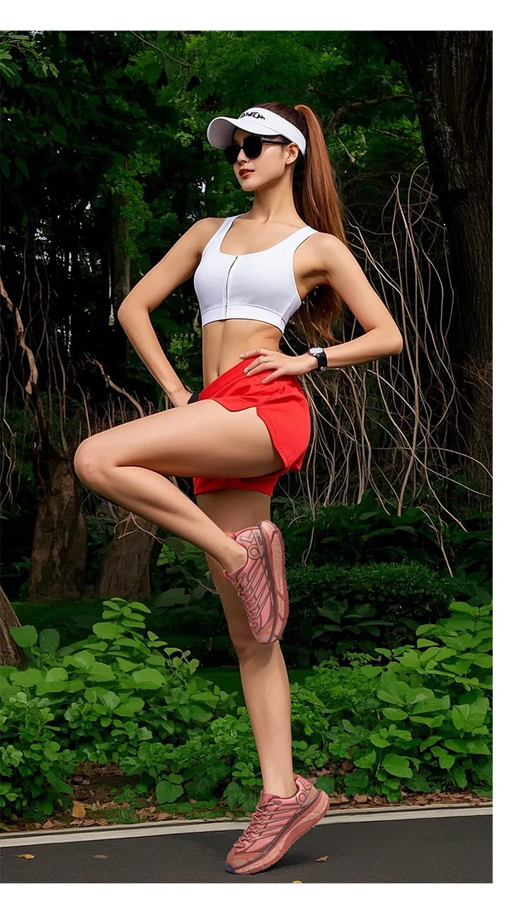 ONKE Free Shipping Designer Lightweight Shock-absorbing Mesh Breathable Running Jogging Shoes Artistic White_desvips.com
