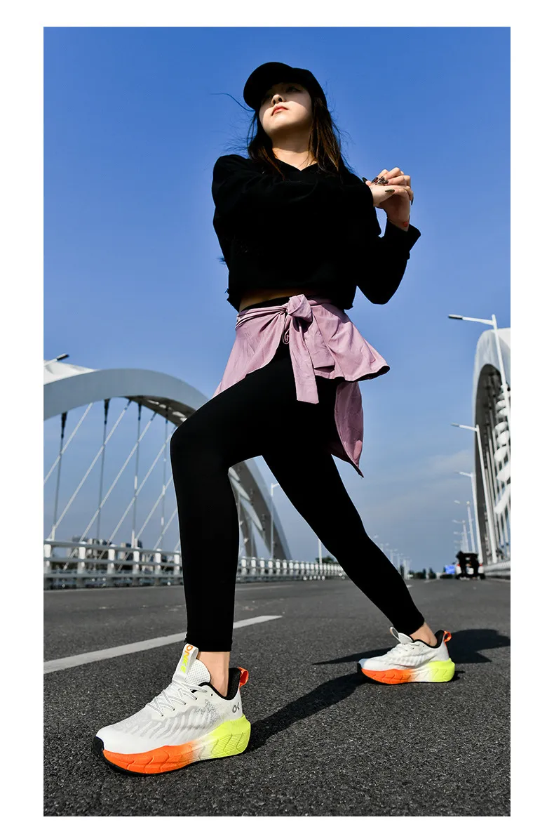 ONKE Free Shipping Designer Lightweight Shock-absorbing Mesh Breathable Running Jogging Shoes Exquisite White Black_desvips.com