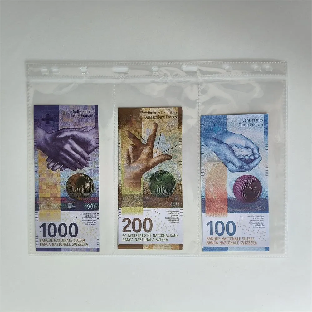 3A Quality CHF Paper Banknote Prop Money: Realistic Swiss 10, 20, 50 ...