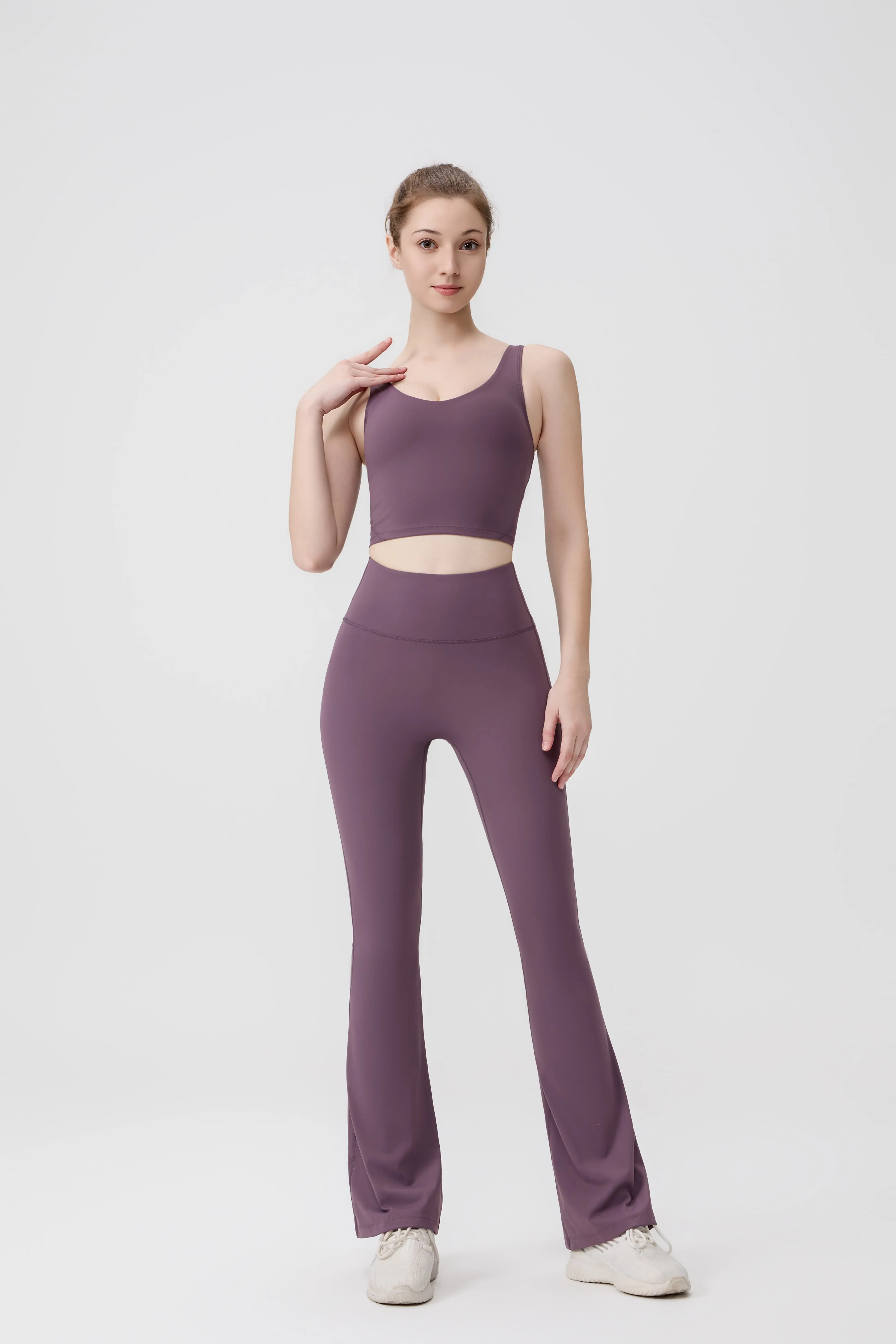 Professional Women's Yoga Outfit Set Backless, Shock Proof, High Waisted, And Tight Fitting