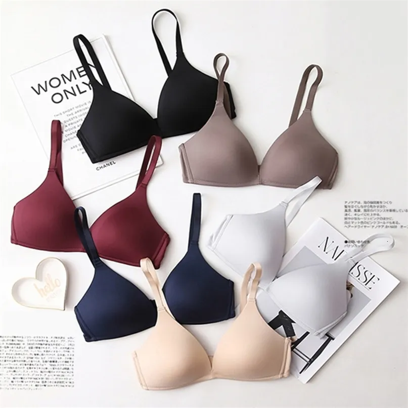 Seamless Push Up Bras for Women, No Wire Brassiere, A B Cup Underwear ...