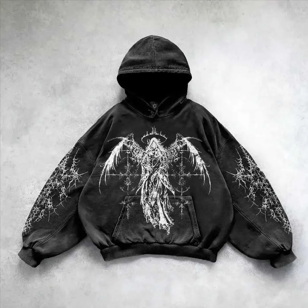 New American Street Retro Y2K Hoodie Versatile From