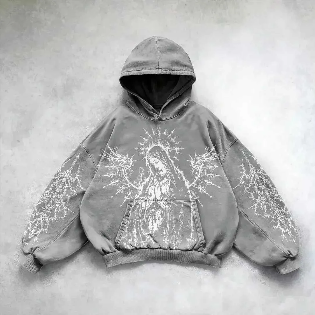 New American Street Retro Y2K Hoodie Versatile From