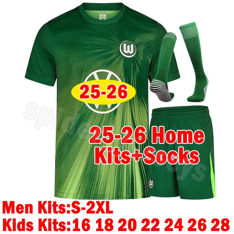 XXXL 4XL 2026 2027 VfL WoLfSbUrG サッカーユニフォーム 80を