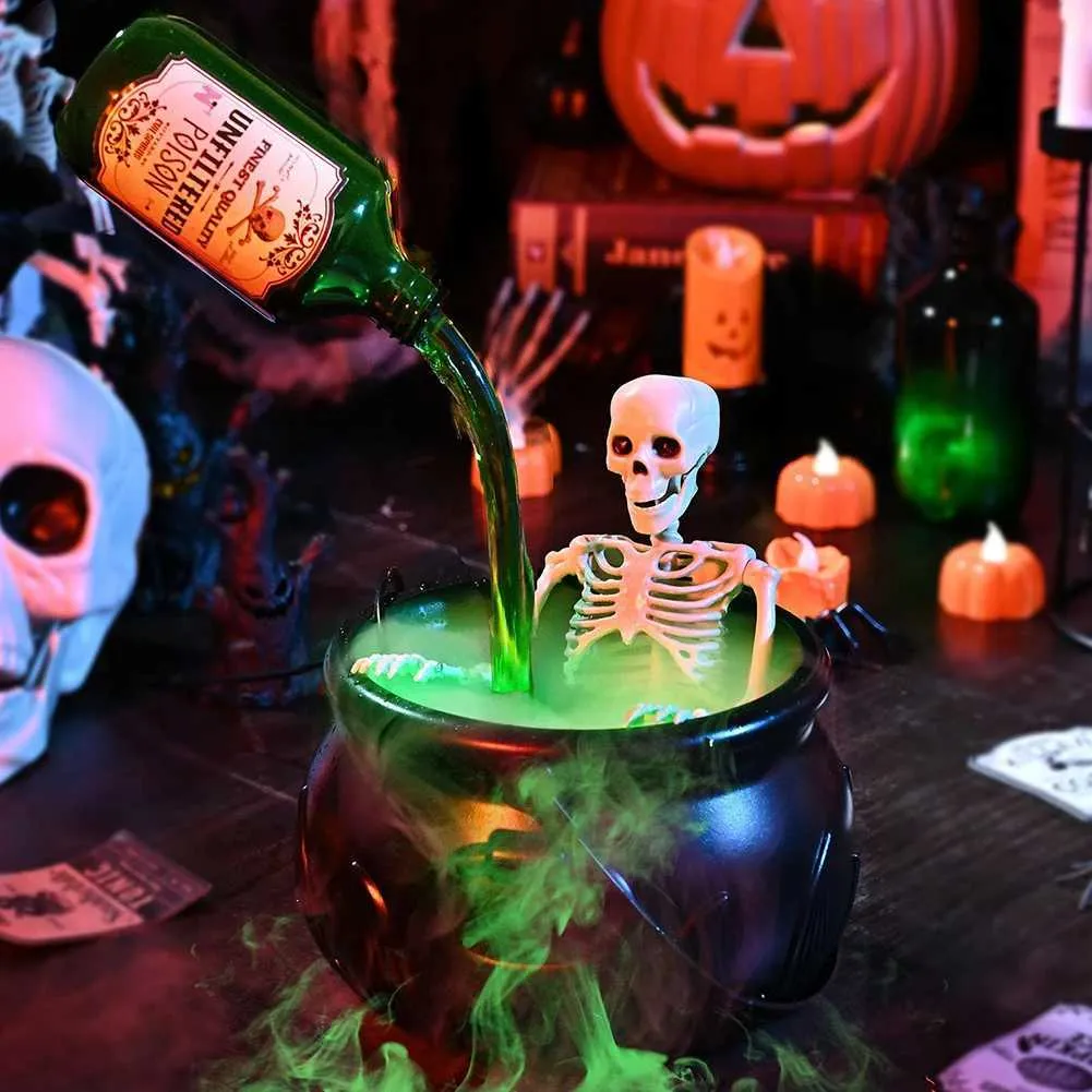 Halloween LED Skelett-Schüssel Mit Bewegungsmelder – Gruselige Kürbis Süßigkeitenschale Mit Licht & Sound – Perfekte Tischdeko Für Gruselpartys Party Tischdeko Gruselig