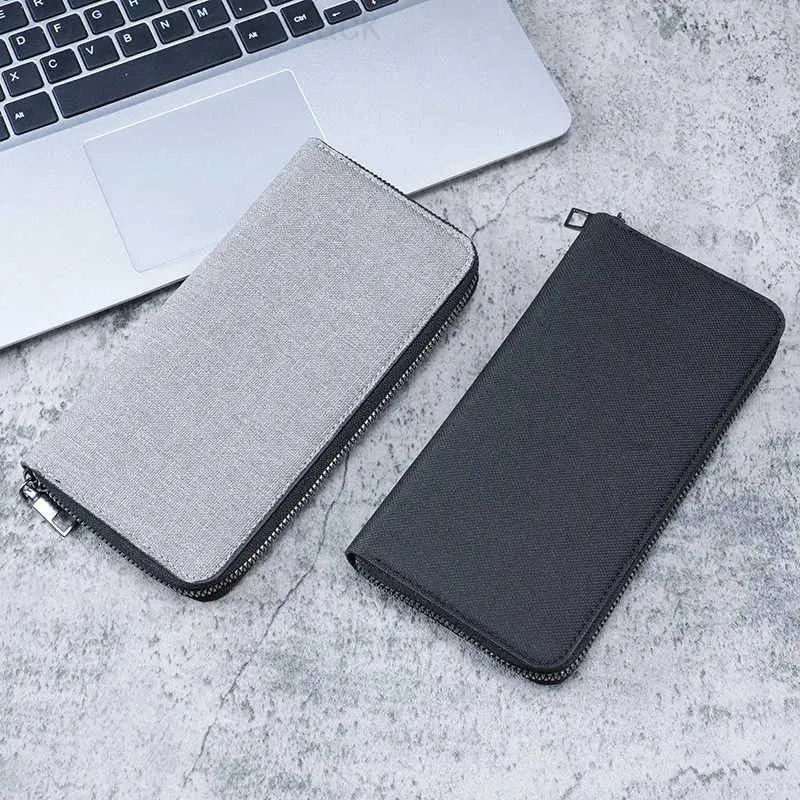 Cartera Con Bloqueo RFID, Tarjetero Con Ventanas De Identificación, Multibolsillos Para Hombre, Tarjetero RFID Sólido De Gran Capacidad Con Bolsillo , Azul Salvador Cartera Con Bloqueo RFID | En Línea