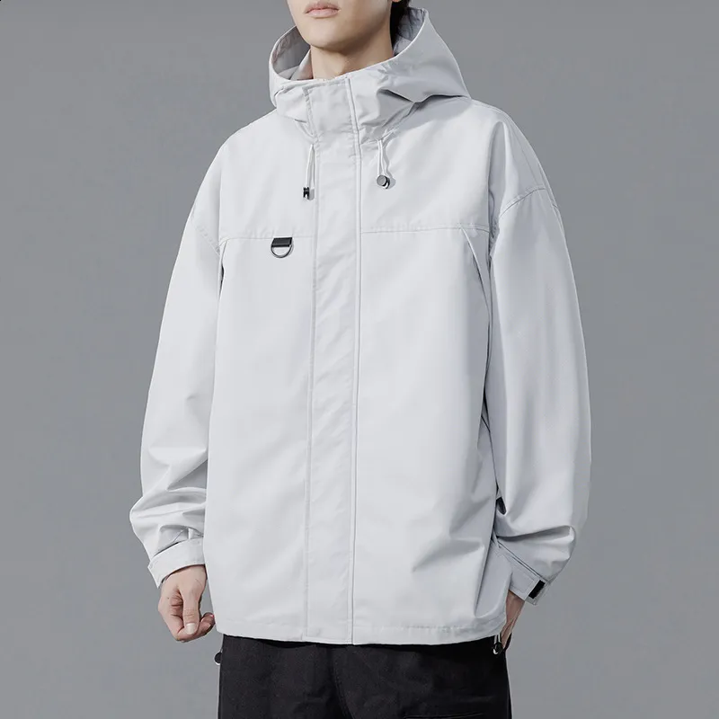 Mens Hooded Denim Jacket, Techwear Black Coat: Japanese Mens Hooded Denim Jacket, Techwear Black Coat: Japanese