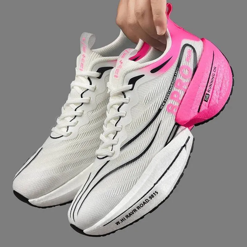 Men's Sneakers Carbon Plate Marathon Racing Cushioning Anti-slip Running Thick-soled Wear-resistant Couple Tennis Shoes_voghion.com