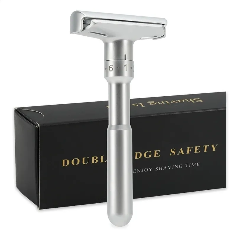240124 Adjustable Double Edge Safety Razor Classic Man Shaving Razor ...