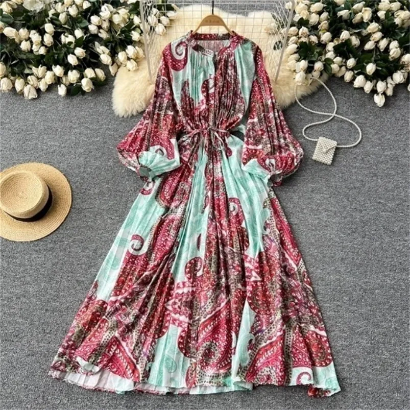 Basic Casual Maxi Dress Floor-Length Silk A-Line Empire Waist Long Lantern  Sleeves from Dhgate Basic & Casual Dresses - price 46.79