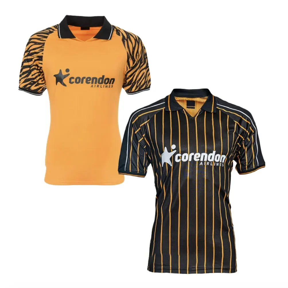 Risparmia alla grande su Hull City Jersey 2024 Kit Per Bambini Della Maglia  Colombia Del Calcio, Camicia Retrò Nera Del 100 ° Anniversario in grandi