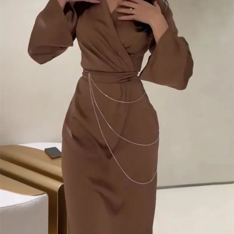 millie bobby brown blue dress Crystal Chain Dress – Cioccolato Couture main image 0