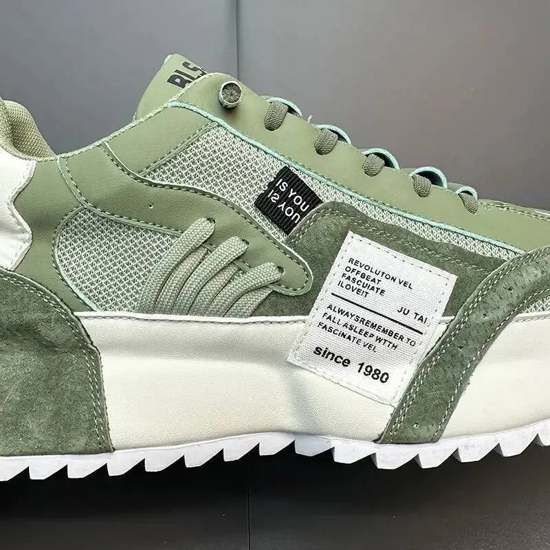 Four Seasons Moccasins Trend Designed Personality Lace-up Leather Sneakers Comfortable Breathable Shoes For Men Casual_desvips.com