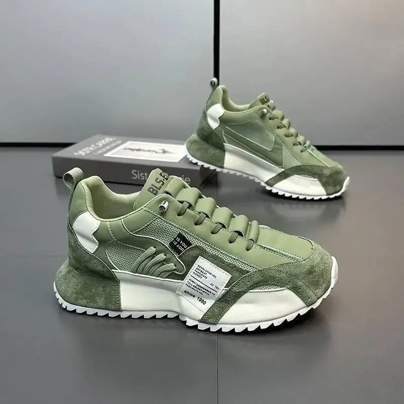 Four Seasons Moccasins Trend Designed Personality Lace-up Leather Sneakers Comfortable Breathable Shoes For Men Casual_desvips.com