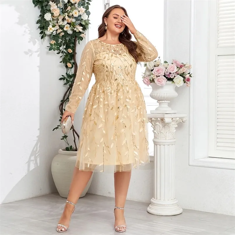 Women Plus Size Gold Sequin Velvet Long Sleeve Trumpet Evening Dress Floor- Length from Dhgate Plus size Dresses