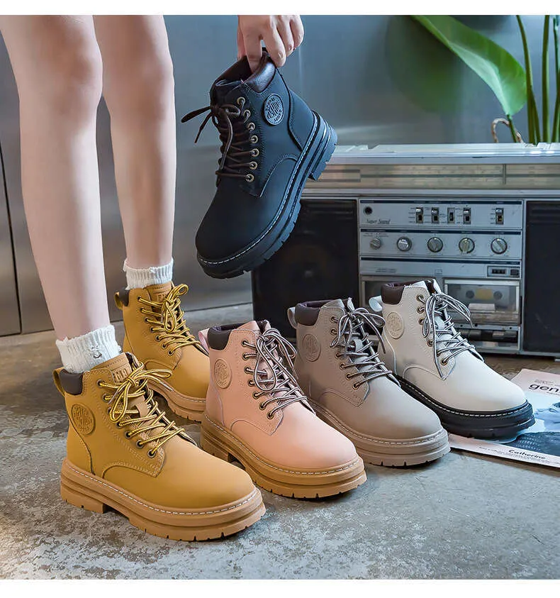 Stivaletti da golf gialli per uomo e donna high-top outdoor_voghion.com