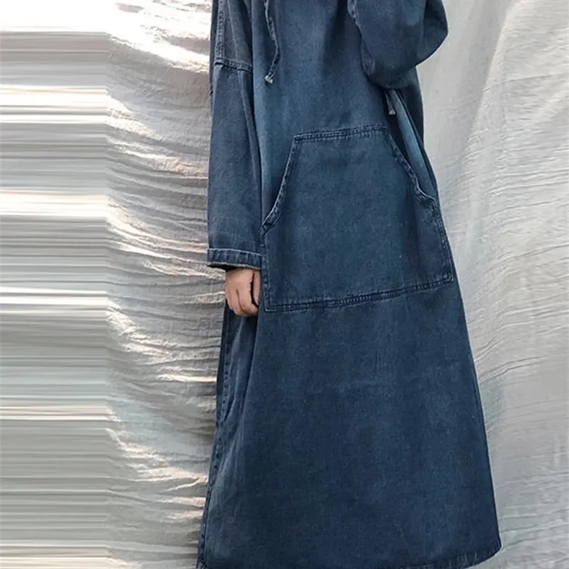 chinese dress ladies Kocoa Long Sleeve Midi Dress - Denim main image 1